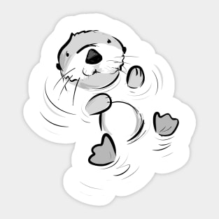 Sea Otter Sticker